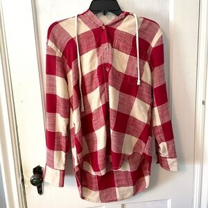 American Eagle Flannel Hoodie